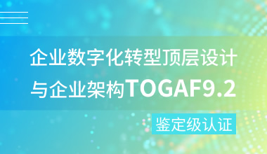 企業(yè)數(shù)字化轉(zhuǎn)型頂層設(shè)計(jì)與企業(yè)架構(gòu)TOGAF9.2鑒定級(jí)認(rèn)證